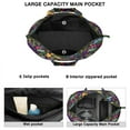 thumbnail image 5 of Sunflower Daisy Pattern Duffel Vintage Floral Print Travel Bag, , Lightweight, Multipurpose, 5 of 5