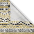 thumbnail image 5 of Ambesonne Yellow and Black Grommet Curtain, Zig Zag Lines, 50" x 84", Yellow Black and White, 5 of 6