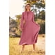 thumbnail image 3 of Vestido PRETTYGARDEN XXL Manga Larga Escote en V Rosa, 3 of 8