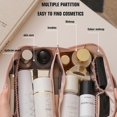 thumbnail image 3 of Bolsa de Maquillaje Yuxing Gran Capacidad Cosméticos Cuero Rosa, 3 of 5