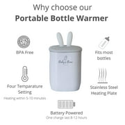 Babys Brew Portable Bottle Warmer, Travel Baby Bottle Warmer, (Warmer Set) White