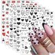 thumbnail image 2 of 6 Sheets Valentines Day Nail Art Stickers Decals Self Adhesive Red Heart Love Kiss Lip Rose Flower P, 2 of 5