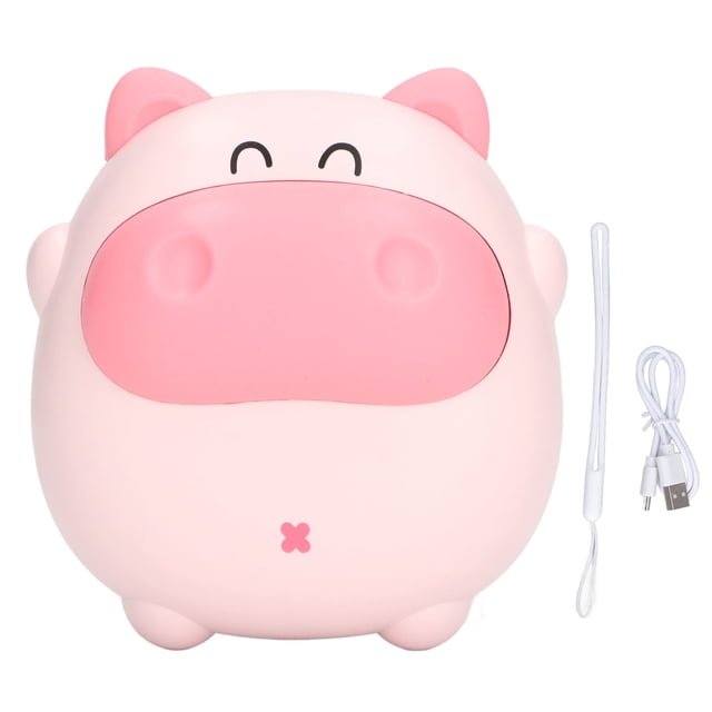 Hand Warmer, Night Light Fast Heating USB Charging Electric Hand Warmer For Office Pink,White