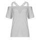 thumbnail image 4 of Tops Para Mujer Elegante Blusa Casual Camisas Fuera Del Hombro Moda Con Cuello en V Encaje Patchwork Sólido Caims Top Odeerbi  ODB166838, 4 of 8