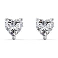 thumbnail image 1 of Heart Birthstone Stud Earrings, 1 of 4