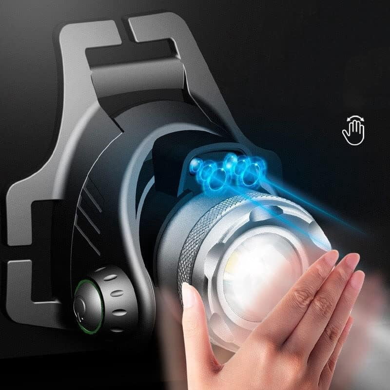 RKXQT Headlamp Rechargeable Flashlight Running Camping and Outdoor Headlamps Head Lamp for Adults and Kids Running Hiking Clim Fishing