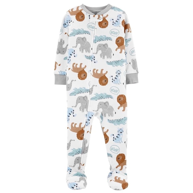 Mameluco Child of Mine Blanco 18M Tela estampada de animales