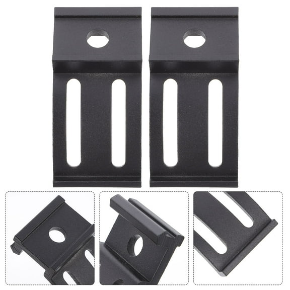 PTOOTP Black Aluminum Alloy Light Bar Bracket 1 Set for Car LED Light Mounting Accessories