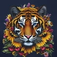 thumbnail image 3 of CafePress - Sunflower Tiger T Shirt - Women's Traditional Fit Dark T-Shirt, 3 of 4