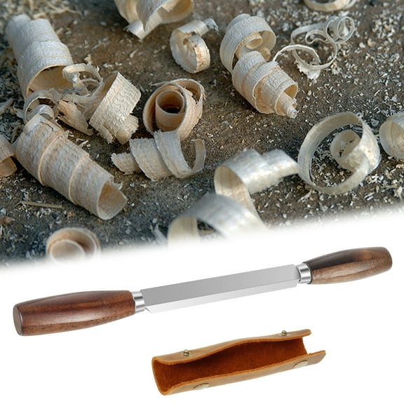 Sk5 Draw Knife Efficient Cutting Wood Carving Tool Precision Cutting Wood Whittling Tool with Leather Cover for Woodworking