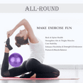 thumbnail image 2 of Small Pilates Ball, Therapy Ball, Mini Workout Ball, Core Ball, 9 Inch Small Exercise Ball, Pilates, Yoga, Workout, Bender, Core Training and Physical Therapy, Improves Balance, 2 of 5