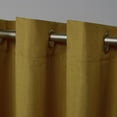 thumbnail image 3 of Exclusive Home Curtains Loha Linen Grommet Top Curtain Panel Pair, 54x96, Honey Gold, 3 of 6