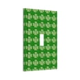 thumbnail image 2 of ZICANCN Outlet Covers Wall Plate, Plaid Green Shamrocks Light Switch Cover Decorative, Duplex Toggle Combo 1-Gang, 2 of 9