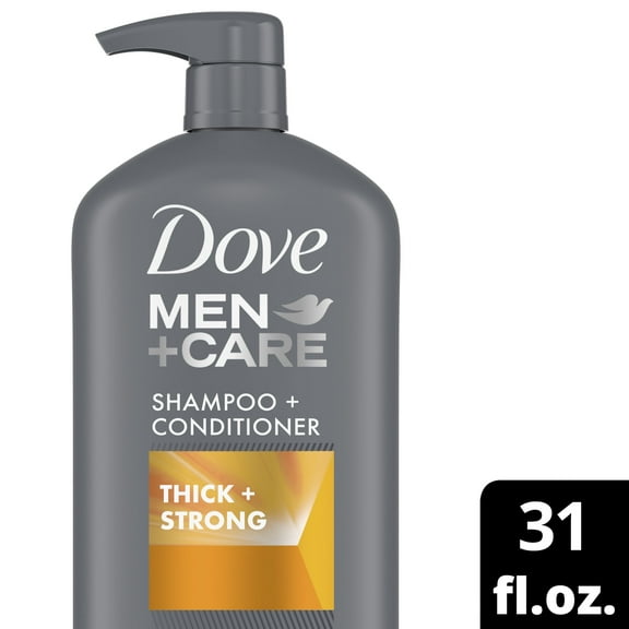 Dove Men Care Thick & Strong Thickening 2-in-1 Shampoo and Conditioner, 31 fl oz