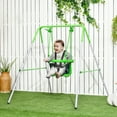 thumbnail image 2 of Outsunny Swing for Infants/Toddlers w/ Safety Harness for 6-36 M, 2 of 10