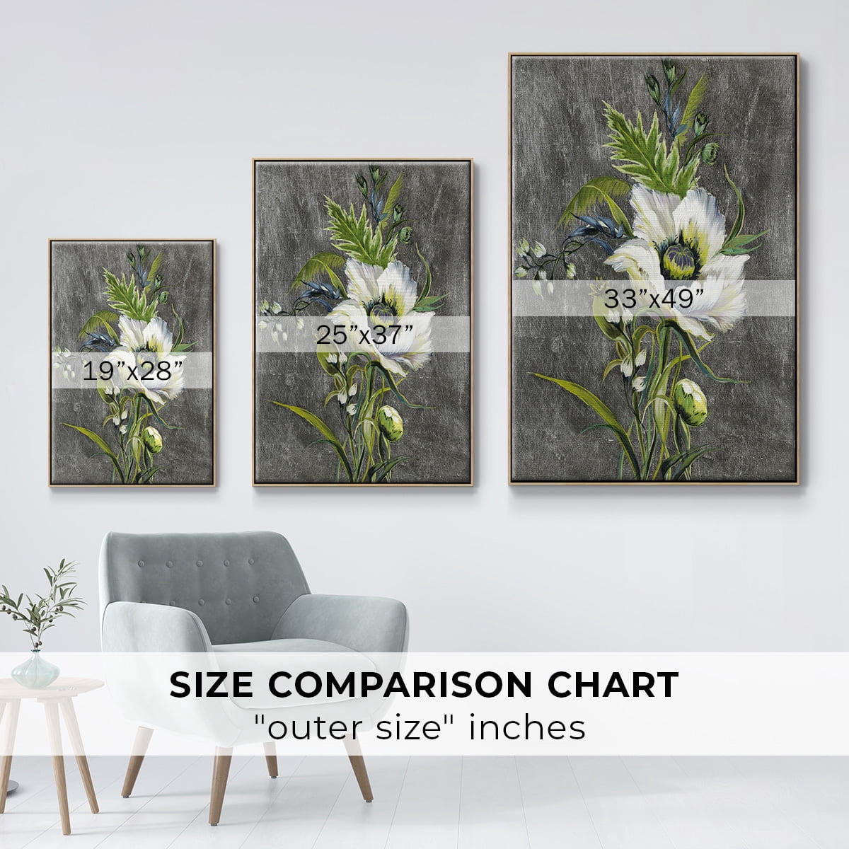 Sunny Sunday II Framed Premium Gallery Wrapped Canvas - Ready to Hang - 27 x 41 - Natural Wood Floating Frame