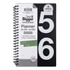 See it Bigger Monthly Weekly Planner Medium (5.5″ x 8″) Black, 15 month, Apr 2025-Jun 2026