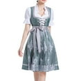 thumbnail image 6 of Drses‌‌ ‌Bavarian Traditional Costume 3-Piece Set - Oktoberfest Dress with Apron & Blouse, 6 of 7