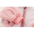 thumbnail image 5 of Zhuashum Onesies 3-6 Months Long Sleeve Unisex Baby Animal Winter Autumn Flannel Hooded Romper Jumpsuit Cute Outfits Pink, 5 of 7