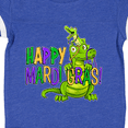 thumbnail image 4 of Inktastic Happy Mardi Gras Big and Little Alligators with Beads Boys or Girls Baby Bodysuit, 4 of 5