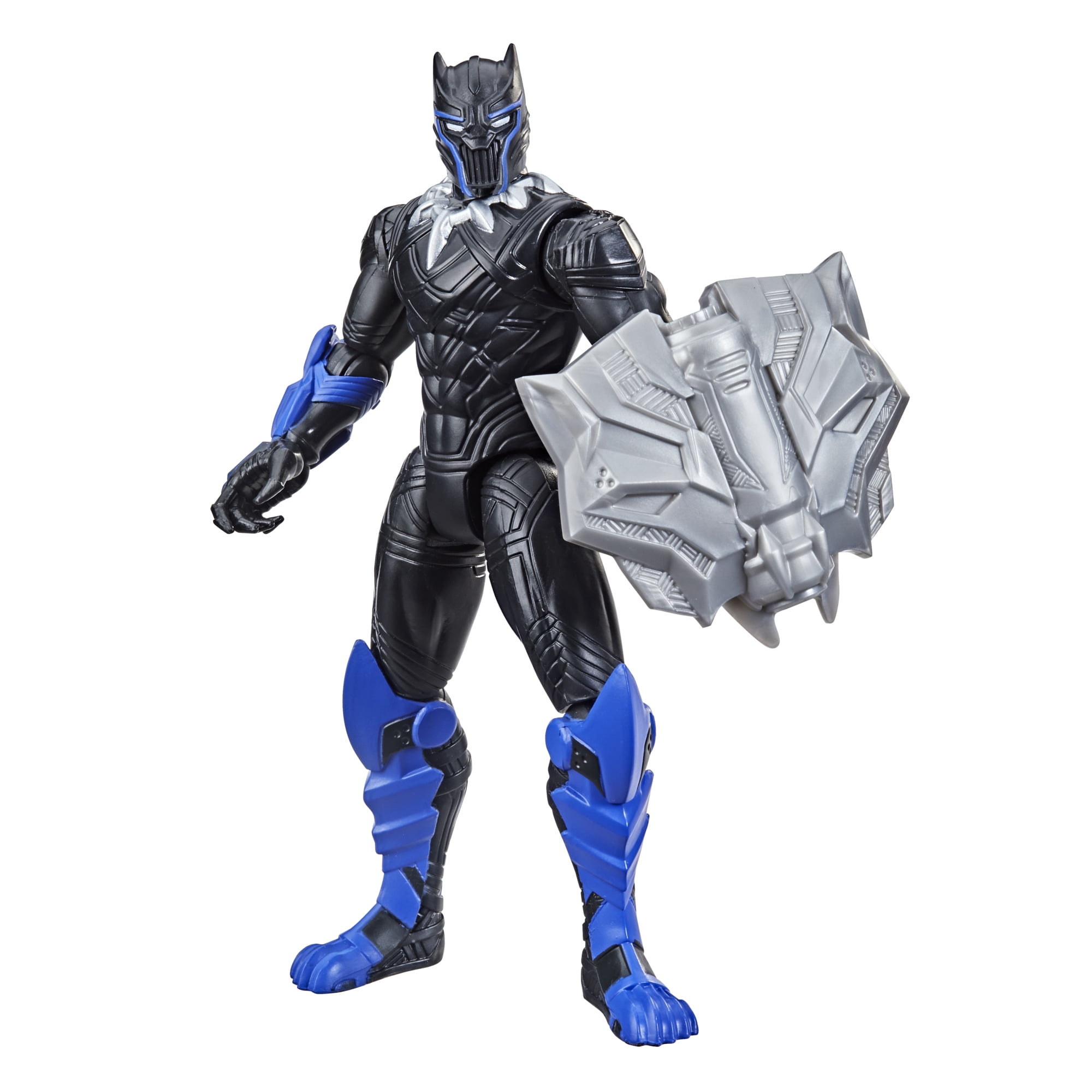 Marvel Youth Boys' Black Panther Superhero Light Up Sneakers Black/Blue 