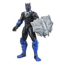 Marvel Avengers: Mech Strike Black Panther with Battle Accessory Kids Toy Action Figure for Boys and Girls (8”)