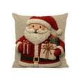thumbnail image 2 of Litrail Christmas Throw Pillow Cover 17x17 Inch - Washable Polyester Festive Holiday Decor Pillow Case for Sofa Living Room Bedroom, Ideal Christmas Gift for Family Friends, 2 of 6