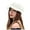 White, variant on Womens Hat Ladies Summer Outing Sunblock Tongue Octagon Beret Plain Cap
