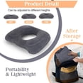 thumbnail image 5 of RoamReady Inflatable Donut Cushion for Sitting, Adjustable Donut Pillow, Gray, 17.7 x 15.4 in, 5 of 10