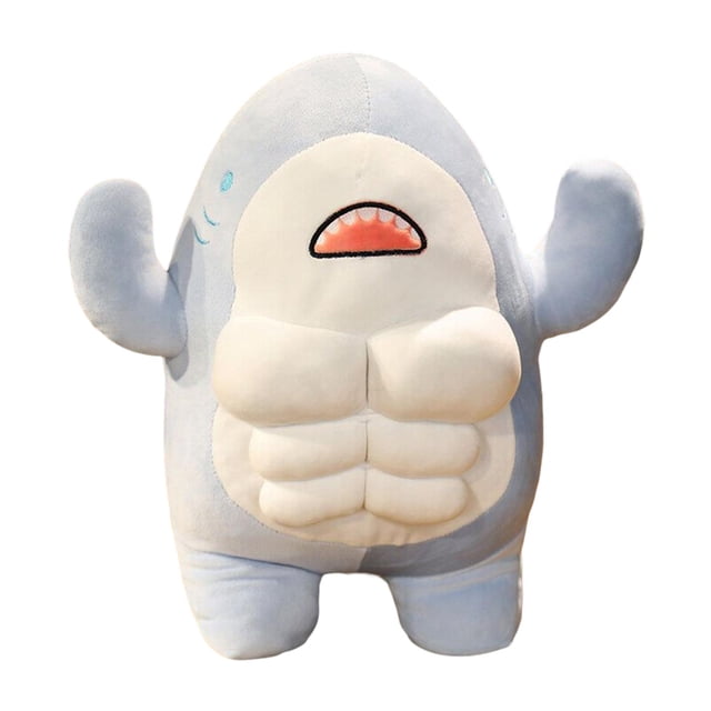 HILABEE Jouet Requin Peluche Confortable Poupée pour Enfants Cadeau Bleu