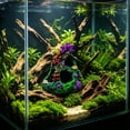 thumbnail image 6 of Coral Aquarium Decoration,Resin Artificial Coral Reef Ornament,Rock Mountain Cave Ornaments Small Animal Hideout House for Beta Sleep Rest Hide Play Breed,3.82x3.54x3.54 Inch, 6 of 7