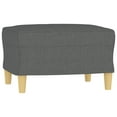 thumbnail image 4 of vidaXL 3 Piece Sofa Set with Pillows Dark Gray Fabric, 4 of 8
