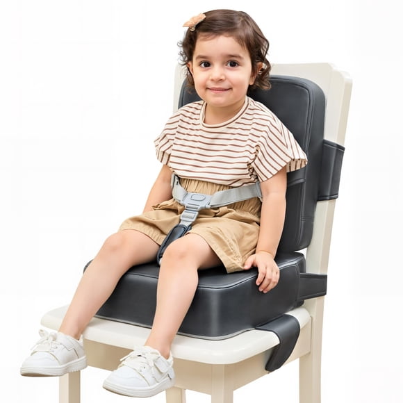 Asiento elevador HOMEAL para niños pequeños, ajustable, antideslizante, gris oscuro