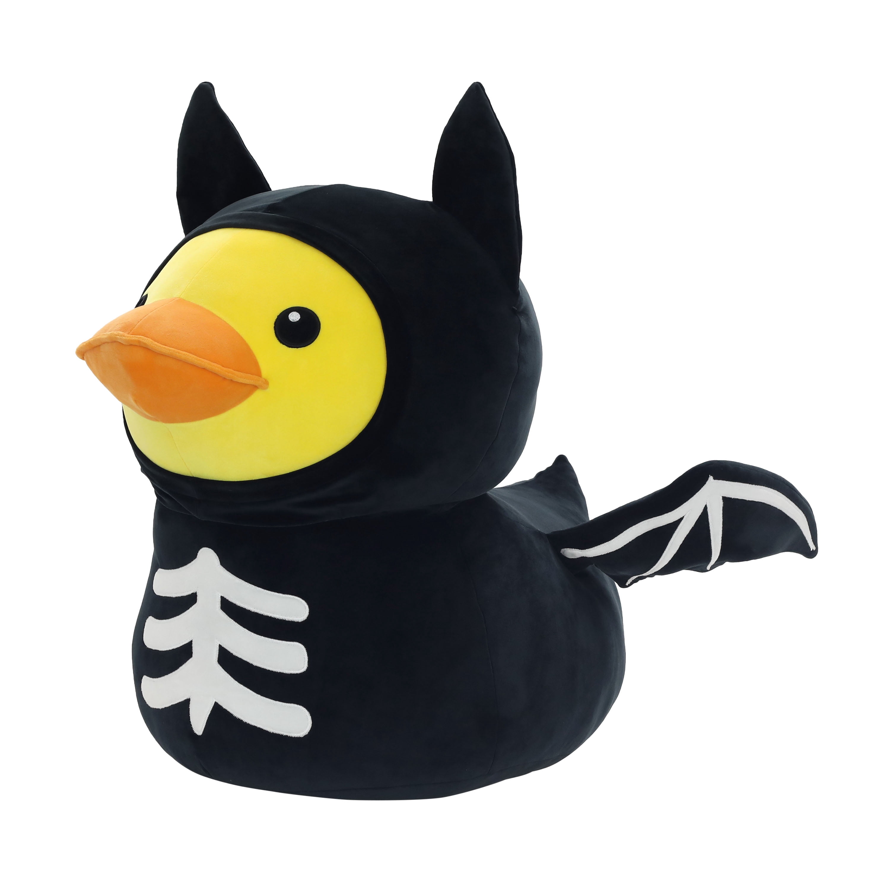 Way To Celebrate Quackerz Jumbo Halloween Black Bat Plush Duck