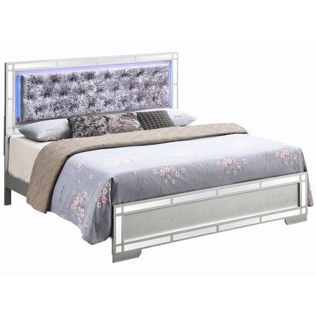 Champagne Finish Color - Modern Glam Style Addition - Bedroom Furnishing - Comfortable and Durable Bed