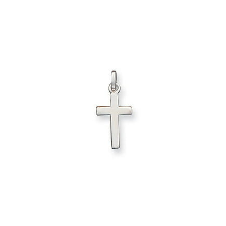 Jewelryweb Sterling Silver Cross Charm