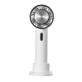 thumbnail image 1 of Kearding Ventilador de refrigeración portátil, enfriador de aire de compresa fría de mano ajustable, soporte de teléfono multifuncional con Electrodomésticos Blanco Kearding HA063448-01, 1 of 6