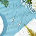 thumbnail image 3 of 100pcs V-Shape Earring Hooks Stainless Steel Hypo-allergenic Earring Wire Fish Hooks Earring Wires with Hole for DIY Jewelry Findings Stainless Steel Color 41mm Long DIY, 3 of 6