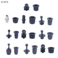 thumbnail image 6 of 10 Pcs Diy Audio Speaker Buckles Plastic Ball Socket Type Grill Guides Peg Kit, 6 of 8