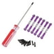 thumbnail image 4 of 6pc RC Steer Servo Pull Manillar 4,5 cm con destornillador rojo para camiones 959 A949 1/18 Púrpura, 4 of 5