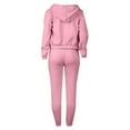 thumbnail image 5 of Tthxqing Women 3 Piece Outfits Sets,Trendy Full Zip Cropped Hoodies Baggy Sweatpants California Printed Tank Tops Fall Lounge Set Travel Vacation Sets X_Pink S, 5 of 8