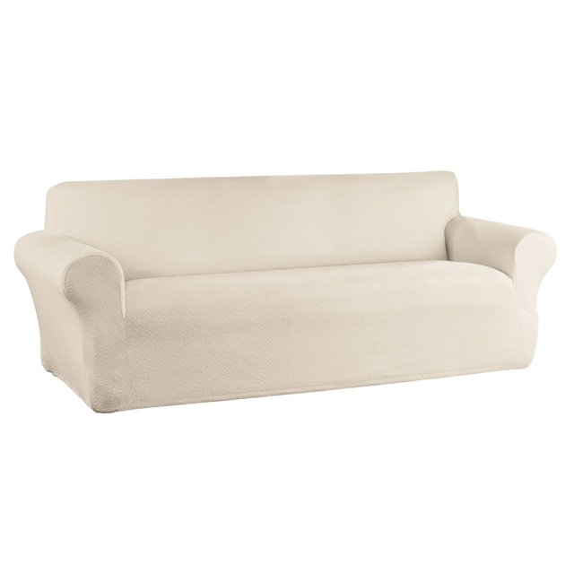 CHOK 2024 Housse de Canapé en Tissu Extensible Bouclé 1 Pce Beige