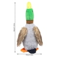 thumbnail image 4 of Methold Juguete con sonido para mascotas, forma de pato de peluche, entrenamiento para masticar, jugar en interiores y exteriores, juguetes chirriantes, Type3 NO3 Methold PT003557-02, 4 of 6