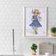 thumbnail image 4 of Cuadros Decorativos 5D DIY diamante pintura ojos grandes niña completo redondo taladro decoración DQrwqpou Nuevos Originales, 4 of 9