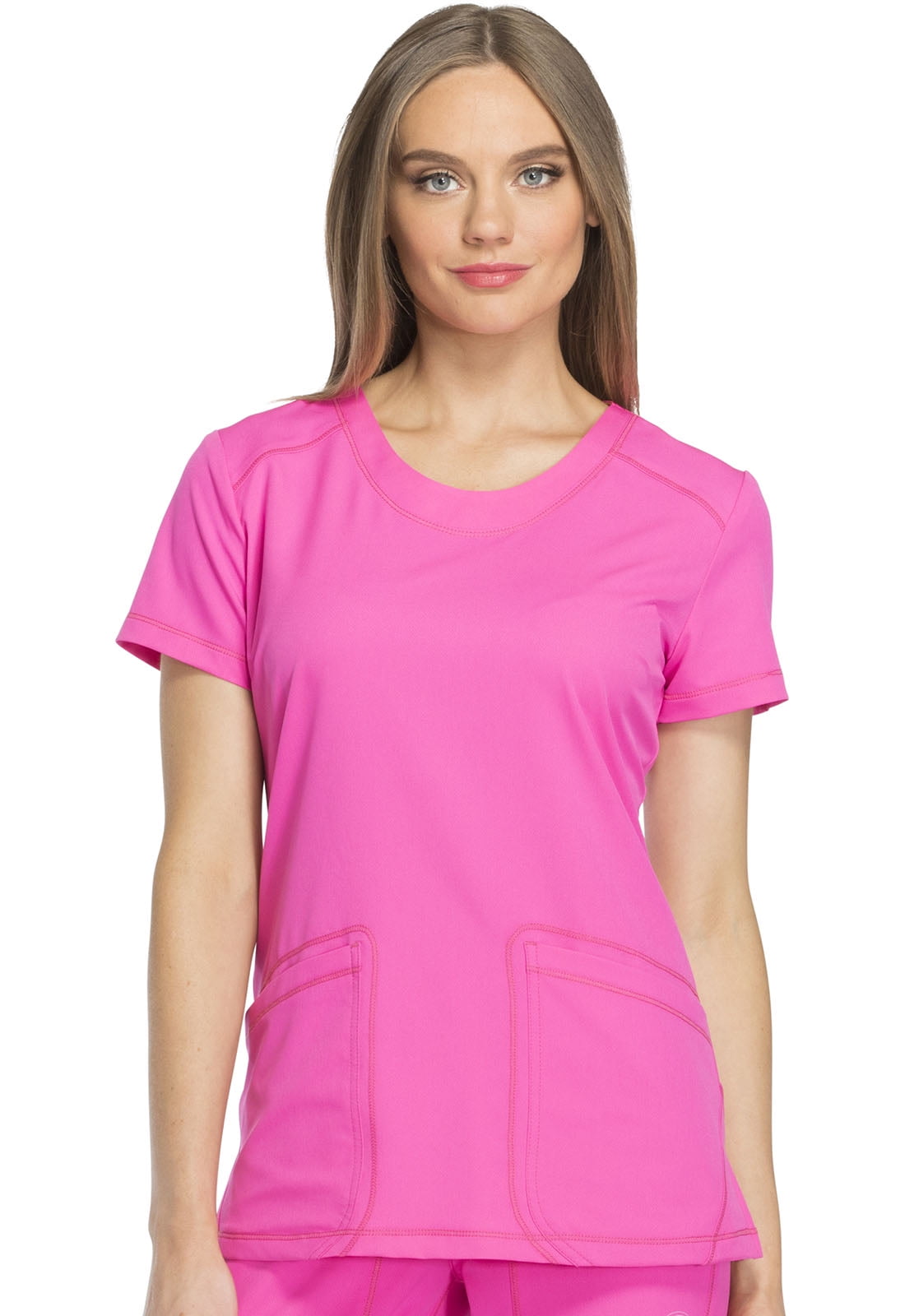 Dickies Dickies Dynamix Scrubs Top for Women Rounded VNeck Plus Size