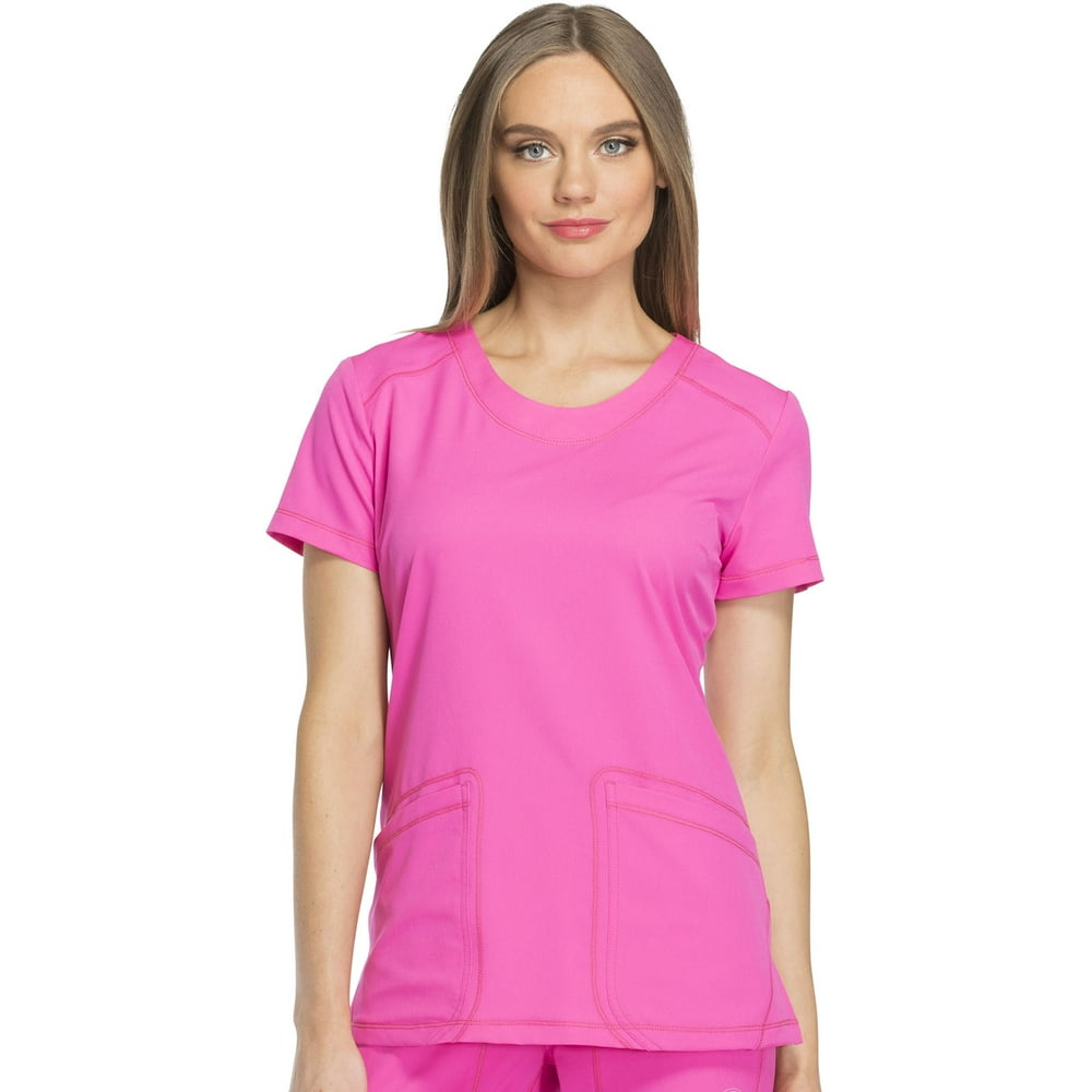 Dickies Dickies Dynamix Scrubs Top for Women Rounded VNeck Plus Size