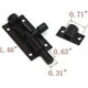 thumbnail image 3 of Black Barrel Bolt Lock Aluminum Alloy Slide Bolt Latch 2 Inch Door Latch Lock Security Sliding Lock With Screws Pack Of 4, 3 of 5
