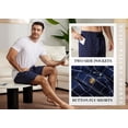 thumbnail image 4 of MoFiz Men's 3-Pack Woven Pajama Shorts 100% Cotton Plaid Sleep Lounge, 4 of 8