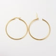 thumbnail image 2 of 10Pair 304 Stainless Steel Hoop Earrings Hypoallergenic Earrings Ring Shape Real 18K Gold Plated, 2 of 2
