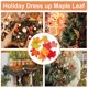 thumbnail image 5 of Fall Leaves Simulation Maple Leaves for Decoration 100Pcs with, 5 of 5